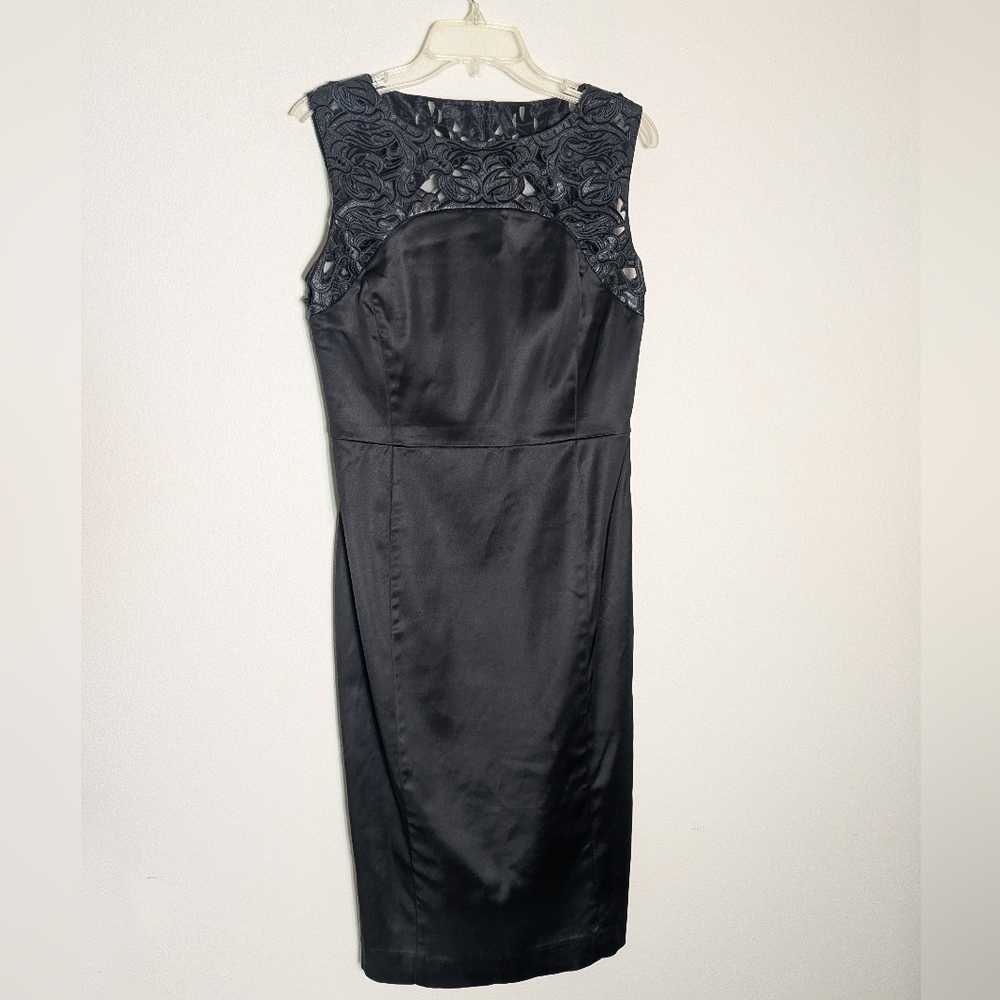 Magaschoni Women's Dress NWT Black Leather‎ Whimsigoth Fairygrunge Witchy Size 6
